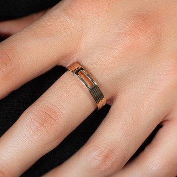 Yellow gold-plated ring