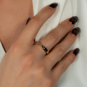 Yellow gold-plated ring