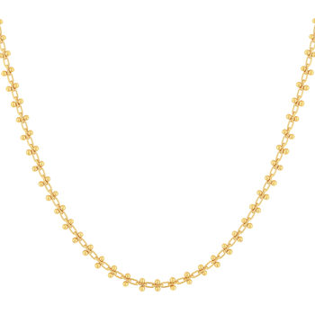 Necklace yellow gold plated 45cm