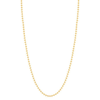 Necklace yellow gold plated 45cm