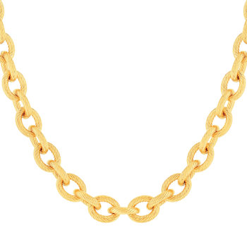 Collier plaqué or jaune 42cm