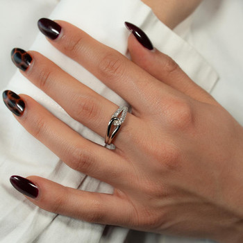 Bague argent 925 et zirconias