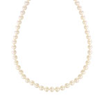 Collier or 750 jaune perles de culture du Japon