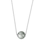 Collier or 750 blanc perle de culture de Tahiti