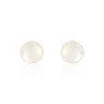Boucles d&rsquo;oreilles or 750 jaune perles de culture de Chine