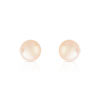 Boucles d'oreilles or 750 jaune perles de culture de Chine