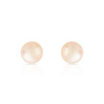 Boucles d&rsquo;oreilles or 750 jaune perles de culture de Chine
