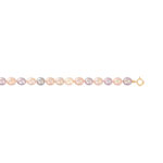 Bracelet or 750 jaune perles de culture de Chine