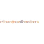 Bracelet or 750 jaune perles de culture de Chine