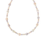 Collier or 750 jaune perles de culture de Chine
