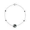 Bracelet or 750 blanc perles de culture de Tahiti diamant
