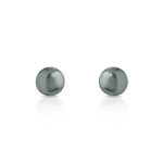 Boucles d oreilles or 750 blanc perle de culture de Tahiti