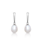 B.o. or 750 blanc perle de culture de Chine