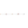 Bracelet or 750 blanc perle de culture de Chine