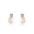 B.o. or blanc perles de culture du japon diamants