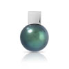Pendentif or 750 blanc perle de culture de Tahiti
