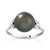 Bague or blanc perle de culture de tahiti diamants