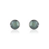 Boucles d'oreilles or 750 blanc perle de culture de Tahiti