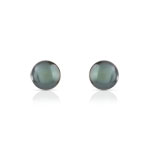 Boucles d&rsquo;oreilles or 750 blanc perle de culture de Tahiti