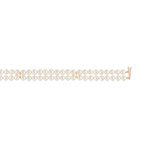 Bracelet or 750 jaune perle de culture du Japon