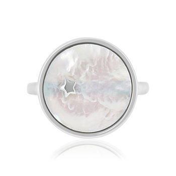 Bague argent 925 nacres étoile