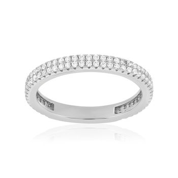 Bague argent 925 et zirconias