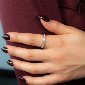 Bague argent 925 et zirconias