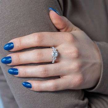 Bague argent 925 et zirconias