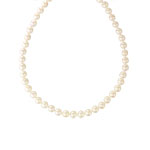Collier or 750 jaune perles de culture du Japon