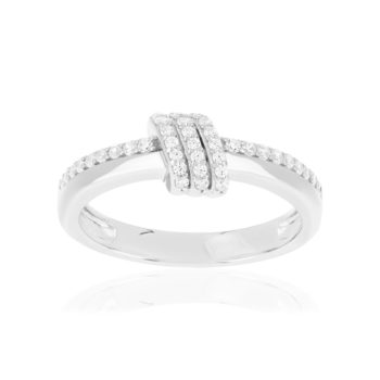 Bague argent 925 et zirconias