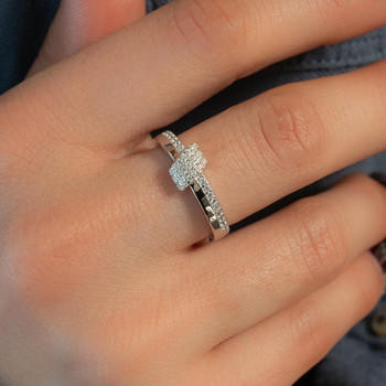 Bague argent 925 et zirconias