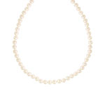 Collier or 750 jaune perles de culture de Chine