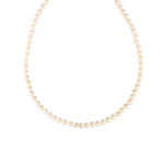 Collier or 750 jaune perles de culture du Japon