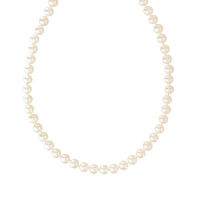 Collier or 750 jaune perles de culture de Chine