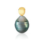 Pendentif or 750 jaune perle de culture de Tahiti