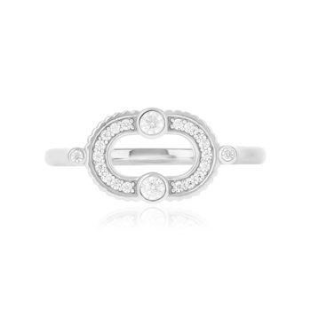 Bague argent 925 et zirconias