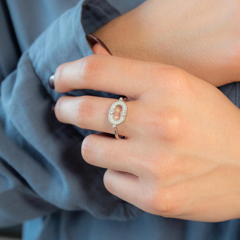 Bague argent 925 et zirconias