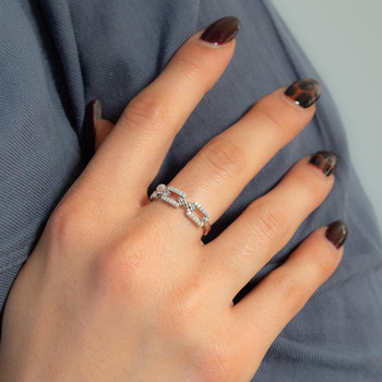 Bague argent 925 et zirconias