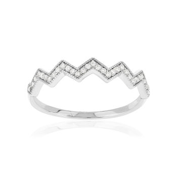 Bague argent 925 et zirconias