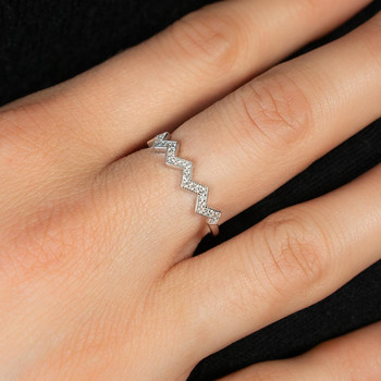 Bague argent 925 et zirconias