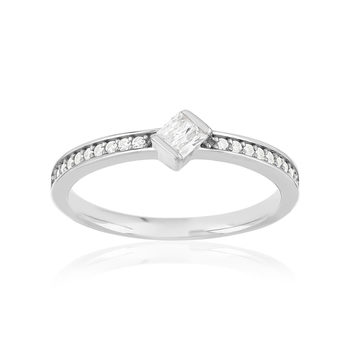 Bague argent 925 et zirconias