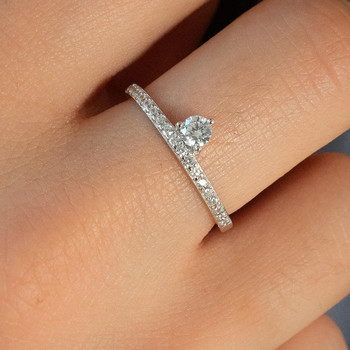 Bague argent 925 et zirconias