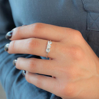 Bague argent 925 et zirconias