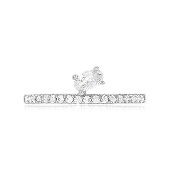 Bague argent 925 et zirconias