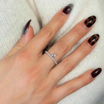 Bague argent 925 et zirconias