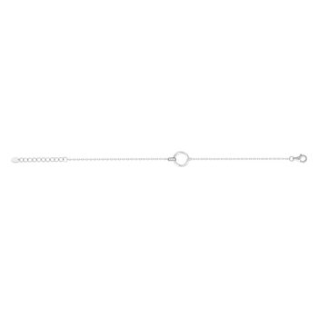 925 zilver en zirkonia armband 19cm
