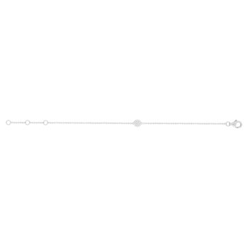 Bracelet argent 925 et zirconias 19cm