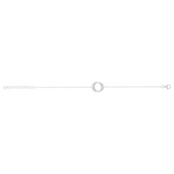 Bracelet argent 925 et zirconias 19cm