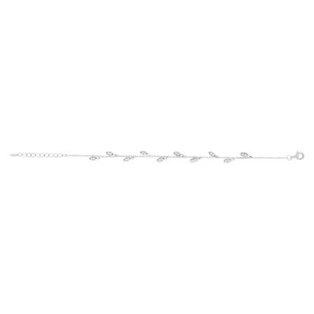 Bracelet argent 925 et zirconias 19cm