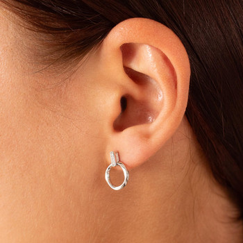 925 silver and zirconia earrings